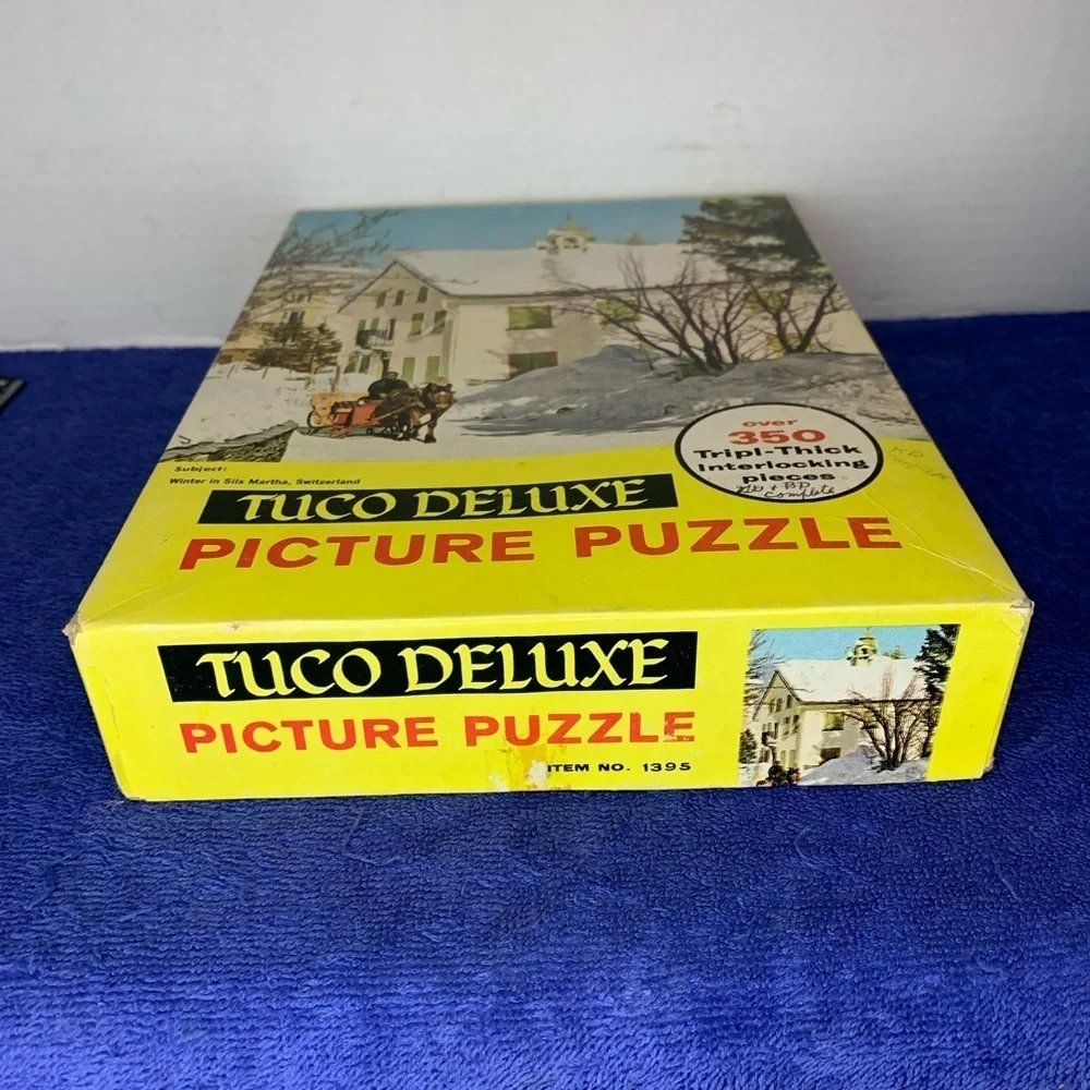TUCO Deluxe Picture Puzzle 1395 Winter in Sils Martha, Switzerland - 350 Jigsaw